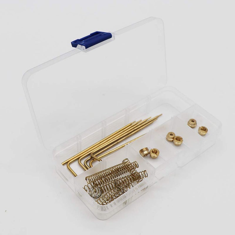KIPA Carburetor Calibration Tuning Kit For CFM 1400 1404 1405 1406 1407 1408 1409 1411 WPA 1487 Carter AFB Carburetor Jets Rods Springs Jets sizes 95 98 101 Metering Rod & Rod Retainers - Image 2